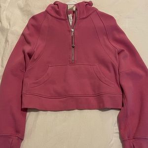 Lululemon Scuba 1/2 Zip Hoodie in Pink Blossom